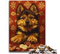 Puzzles 1000 pièces pour Adolescents, Cadeaux Abstraits Shiba Inu pour Les 14 Ans et Plus, Jeu de Quiz Amusant à la Maison, Cadeaux d'anniversaire, Cadeaux de Voyage 50x75cm