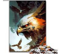 Puzzles 1000 pièces pour Adolescents, Cadeaux Aigle Contre Nature, Jeu intellectuel Stimulant l'amour Entre Couples à partir de 14 Ans (Taille 26x38cm)