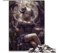 Puzzles 1000 pièces pour Adolescents, Cadeaux, Ange démoniaque, Jeune Fille, défi d'intelligence cérébrale, Jouets addictifs, Cadeau d'anniversaire, Cadeaux, Art Mural 50x75cm