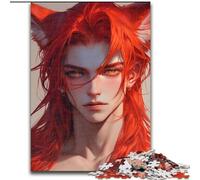 Puzzles 1000 pièces pour Adolescents, Cadeaux animaliers, Renard, Homme, Difficile, avec des pièces entièrement emboîtables de Formes aléatoires (Taille 50x75cm)