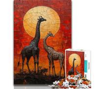 Puzzles 1000 pièces pour Adolescents, Cadeaux Animaux africains, 1000 pièces pour Adultes, Jeux éducatifs, décoration d'intérieur, Convient pour la décoration de Bureau (Taille 38x26cm)