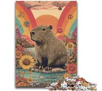 Puzzles 1000 pièces pour Adolescents, Cadeaux Animaux Capybara, Puzzle 1000 pièces, activité Amusante pour la Maison, Jouets pour Les Jours de Pluie, Cadeaux d'anniversaire (75x50cm)