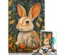 Puzzles 1000 pièces pour Adolescents, Cadeaux Animaux Lapin, 1000 pièces pour Adolescents, Jeux éducatifs, décoration d'intérieur, Cadeau d'anniversaire, Cadeaux, Art Mural (Taille 75x50cm)