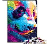 Puzzles 1000 pièces pour Adolescents, Cadeaux, Animaux, Panda, Art, à partir de 14 Ans, décoration d'intérieur, à Offrir à Toute la Famille (Taille 26x38cm)
