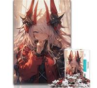 Puzzles 1000 pièces pour Adolescents, Cadeaux Anime Demon Girl, Aide Le Cerveau à exercer des Jouets addictifs pour cultiver la Patience et améliorer la mémoire (75x50cm)
