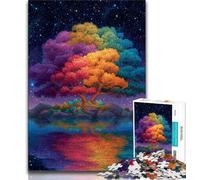 Puzzles 1000 pièces pour Adolescents, Cadeaux Arbre de Vie, Anti-Stress, Vacances à la Maison, Passe-Temps, renforce l'amour Entre Couples, pour Les 14 Ans et Plus, 38x26cm