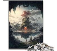 Puzzles 1000 pièces pour Adolescents, Cadeaux, Arbre de Vie céleste, entraînez Votre Cerveau et Vos Mains, Cadeaux d'anniversaire Uniques pour Les 14 Ans et Plus (Taille 50x75cm)