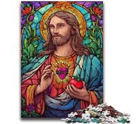 Puzzles 1000 pièces pour Adolescents, Cadeaux, Art de Jésus pour Les 14 Ans et Plus, Jouets Anti-Stress, Cadeau de Noël ou d'anniversaire, 50x75cm
