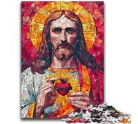 Puzzles 1000 pièces pour Adolescents, Cadeaux, Art de Jésus pour Les 14 Ans et Plus, Jouets Anti-Stress, Cadeau de Noël ou d'anniversaire, 50x75cm