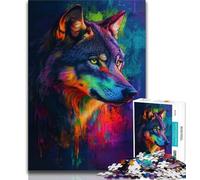 Puzzles 1000 pièces pour Adolescents, Cadeaux, Art Fantastique, Loup, Puzzle Adulte, Jeux éducatifs familiaux, décoration d'intérieur, Cadeau (Taille 75x50cm)