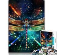 Puzzles 1000 pièces pour Adolescents, Cadeaux Art Star Libellule 1000 pièces pour Adolescents, Jeu de Quiz idéal comme Cadeau pour Toute la Famille (Taille 75x50cm)