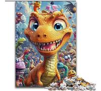 Puzzles 1000 pièces pour Adolescents, Cadeaux bébé Dinosaure, activité familiale, décoration d'intérieur Unique et Cadeaux pour Les 14 Ans et Plus (Taille 26x38cm)