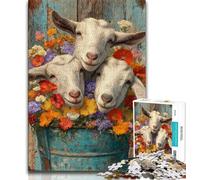 Puzzles 1000 pièces pour Adolescents, Cadeaux bébé Vache, Jeu Stimulant, idéal comme Cadeau pour Toute la Famille 38x26cm