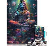Puzzles 1000 pièces pour Adolescents, Cadeaux Bouddha, Puzzles pour Adultes, Anti-Stress, séjour, Tue Le Temps, Interaction Parent-Enfant (Taille 38x26cm)