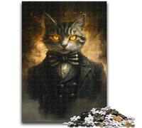 Puzzles 1000 pièces pour Adolescents, Cadeaux, Chat Abstrait, pour Les 14 Ans et Plus, Jouets Anti-Stress, Cadeau de Noël ou d'anniversaire, 50x75cm