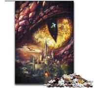 Puzzles 1000 pièces pour Adolescents, Cadeaux, château de l'œil du Dragon, Jouets éducatifs, Jeux Anti-Stress, Superbes Cadeaux et Jouets (Taille 26x38cm)