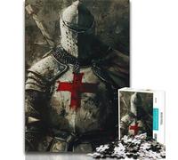 Puzzles 1000 pièces pour Adolescents, Cadeaux, Chevaliers médiévaux, Jouet éducatif et décompressant, Cadeau d'anniversaire (Taille 38x26cm)