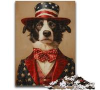 Puzzles 1000 pièces pour Adolescents Cadeaux Chien de Cirque Aide Le Cerveau à exercer Jouets addictifs pour cultiver la Patience Une œuvre d'art 50x75cm
