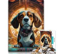 Puzzles 1000 pièces pour Adolescents, Cadeaux, Chien mécanique, Aide Le Cerveau à exercer, Jouets addictifs pour cultiver la Patience et améliorer la mémoire, 38x26cm