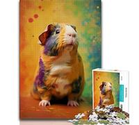 Puzzles 1000 pièces pour Adolescents, Cadeaux, cochons d'Inde, Animaux, Jouets de Jeu, Chaque pièce est Unique - Jeu Familial Stimulant et Amusant (Taille 75x50cm)