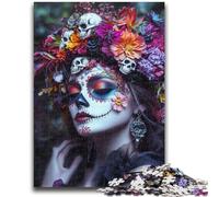 Puzzles 1000 pièces pour Adolescents, Cadeaux, crâne Mexicain, Jeu éducatif, Jouet, décoration Murale, Cadeaux d'anniversaire et de Noël Uniques, 38x26cm