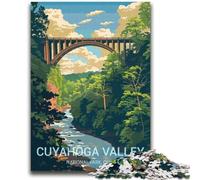 Puzzles 1000 pièces pour Adolescents, Cadeaux Cuyahoga Valley pour Les 14 Ans et Plus, Jeu de Quiz, activités Amusantes à la Maison, Cadeau d'anniversaire, Cadeaux de Voyage (Taille 38x52cm)