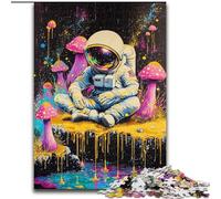 Puzzles 1000 pièces pour Adolescents, Cadeaux d'astronaute psychédélique, Jouet éducatif et décompressant, Cadeau d'anniversaire, décoration Murale (Taille 50x75cm)