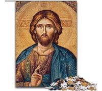 Puzzles 1000 pièces pour Adolescents, Cadeaux de l'art de Jésus, Jouet éducatif et décompressant, idéal comme Cadeau pour Toute la Famille (Taille 26x38cm)