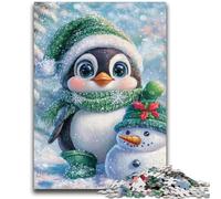 Puzzles 1000 pièces pour Adolescents, Cadeaux de Noël, Bonhomme de Neige, Jouet éducatif et éducatif, idéal comme Cadeau pour Toute la Famille, 26x38cm