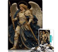 Puzzles 1000 pièces pour Adolescents, Cadeaux Dix Chevaliers Anges Médiévaux, Puzzle 1000 pièces, Anniversaire Unique et Cadeaux pour Les 14 Ans et Plus (Taille 75x50cm)