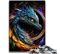 Puzzles 1000 pièces pour Adolescents, Cadeaux, Dragon coloré, Jeu éducatif, Jouet de défi, décoration Murale, Cadeaux d'anniversaire et de Noël Uniques, 50x75cm