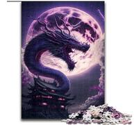 Puzzles 1000 pièces pour Adolescents, Cadeaux Dragon Courageux, Aide Le Cerveau à exercer des Jouets addictifs pour cultiver la Patience, décoration Parfaite (Taille 26x38cm)