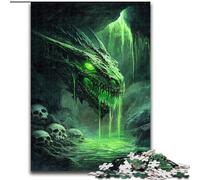 Puzzles 1000 pièces pour Adolescents, Cadeaux Dragon mystérieux, Difficile, avec des pièces entièrement emboîtables de Formes aléatoires (Taille 26x38cm)
