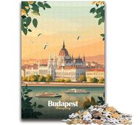 Puzzles 1000 pièces pour Adolescents, Cadeaux du Parlement de Budapest pour Les 14 Ans et Plus, Jeu de Quiz, activités Amusantes à la Maison, Cadeau d'anniversaire, Cadeaux de Voyage (Taille 50x70cm)