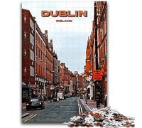 Puzzles 1000 pièces pour Adolescents,Cadeaux Dublin,Voyage,Art,Ville,pour Les 14 Ans et Plus,Jeu de Quiz,activités Amusantes à la Maison,Cadeau d'anniversaire,Cadeaux de Voyage (Taille 38x26cm)