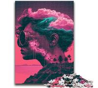 Puzzles 1000 pièces pour Adolescents, Cadeaux, esthétique Vaporwave, Jeux de détente, Jeu éducatif pour Anniversaire, Noël, à partir de 14 Ans, 26x38cm