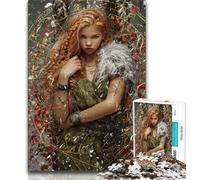 Puzzles 1000 pièces pour Adolescents, Cadeaux Fantaisie, Fille Sombre, Jeu Familial éducatif, idéal pour la décoration de Bureau, 38x26cm