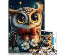 Puzzles 1000 pièces pour Adolescents, Cadeaux Fantaisie, Hibou, Puzzle Adulte, Jeux éducatifs familiaux, décoration d'intérieur, Cadeau (Taille 75x50cm)