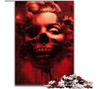 Puzzles 1000 pièces pour Adolescents, Cadeaux Fantaisie, Squelette, Jouet éducatif et décompressant, Cadeau d'anniversaire, décoration Murale (Taille 50x75cm)