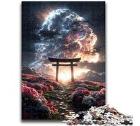 Puzzles 1000 pièces pour Adolescents, Cadeaux Fantasy Torii Gate, Puzzle 1000 pièces, Jouet éducatif Anti-Stress, Cadeaux pour Amis et Famille (75x50cm)