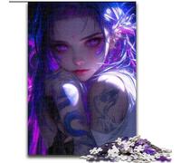 Puzzles 1000 pièces pour Adolescents, Cadeaux, Fille animée Violette, Anti-Stress, défi Difficile, décoration d'intérieur (Taille 50x75cm)