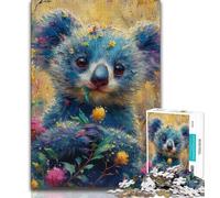 Puzzles 1000 pièces pour Adolescents, Cadeaux, Fleurs, Koala, Jeu Familial, Anti-Stress, défi Difficile, adapté aux Couples (38x26cm)