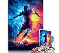 Puzzles 1000 pièces pour Adolescents, Cadeaux footballeurs, Jeu Stimulant, idéal comme Cadeau pour Toute la Famille (38x26cm)