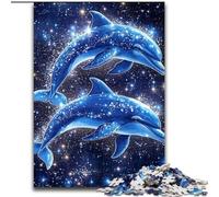 Puzzles 1000 pièces pour Adolescents, Cadeaux Galaxy Dolphin, Jouet éducatif et décompressant, idéal comme Cadeau pour Toute la Famille (Taille 26x38cm)
