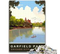 Puzzles 1000 pièces pour Adolescents, Cadeaux Garfield Park, Anti-Stress, défi Difficile, idéal comme Cadeau pour Toute la Famille (Taille 38x52cm)