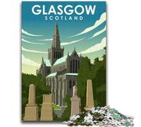 Puzzles 1000 pièces pour Adolescents, Cadeaux Glasgow Écosse Art pour Les 14 Ans et Plus, Jeu de Quiz, activités Amusantes à la Maison, Cadeau d'anniversaire, Cadeaux de Voyage (Taille 50x70cm)