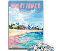 Puzzles 1000 pièces pour Adolescents, Cadeaux Great Abaco, Bahamas, pour Les 14 Ans et Plus, Jeu de Quiz, activités Amusantes à la Maison, Cadeau d'anniversaire, Cadeaux de Voyage (Taille 38x52cm)