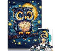 Puzzles 1000 pièces pour Adolescents, Cadeaux, Hibou Mignon, Jouets éducatifs, Jeux familiaux, Jeu éducatif pour Anniversaire, Noël (38x26cm)