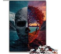 Puzzles 1000 pièces pour Adolescents, Cadeaux Humains Contre Nature, Aide Le Cerveau à exercer, Jouets addictifs pour cultiver la Patience et améliorer la mémoire (Taille 26x38cm)
