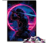 Puzzles 1000 pièces pour Adolescents, Cadeaux Japonais, Ninja néon, Jouets éducatifs, Anti-Stress, Interaction Parent-Enfant (Taille 26x38cm)